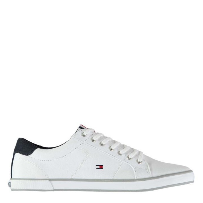 1d Canvas Sneakers Hvid Tommy Hilfiger Danmark