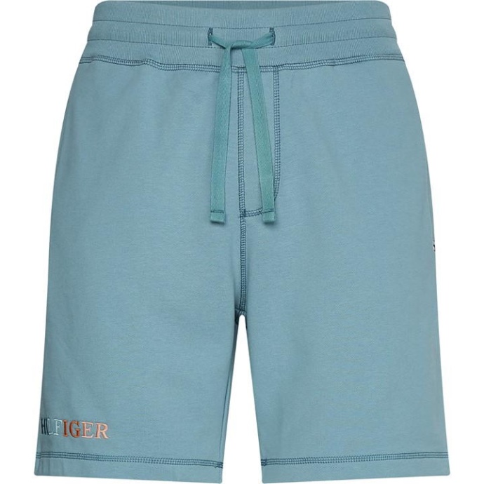 Kontrastsøm Sweatshort Tommy Hilfiger Danmark Lofty Blue Ctv