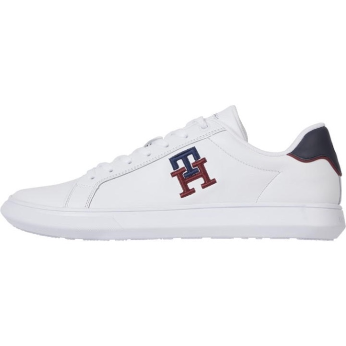 Kopsål Læder Monogram Tommy Hilfiger Danmark Hvid Ybr