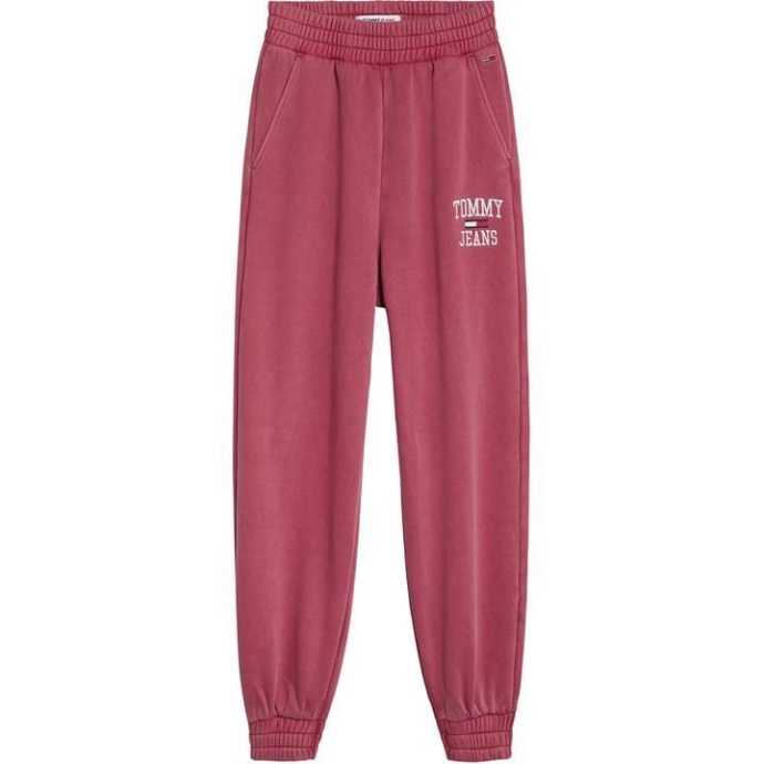 College Baggy Jog Pants Tranebær Xjm Tommy Hilfiger Danmark