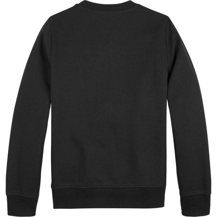 Præget Sweatshirt Tommy Hilfiger Danmark Sort Dbs