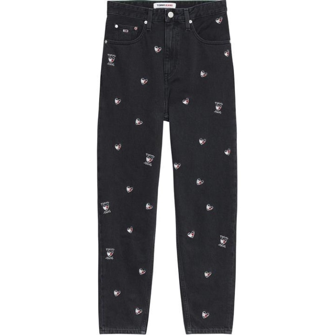 High Rise Heart Jeans Tommy Hilfiger Danmark Denim Sort 1bz