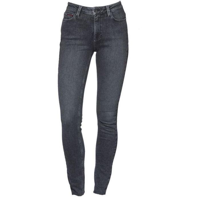Høj Talje Santana Skinny Fit Jeans Tommy Hilfiger Danmark Sort & Grå