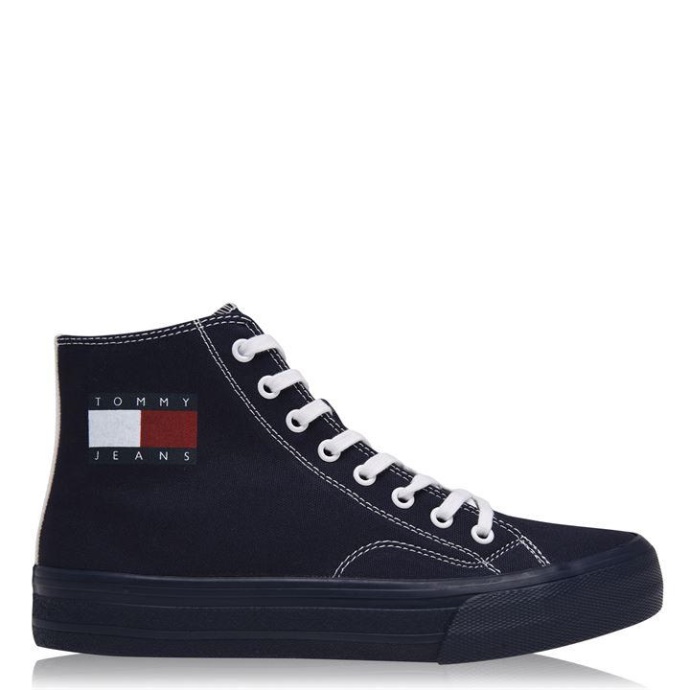 High-top Sneakers Marineblå Tommy Hilfiger Danmark