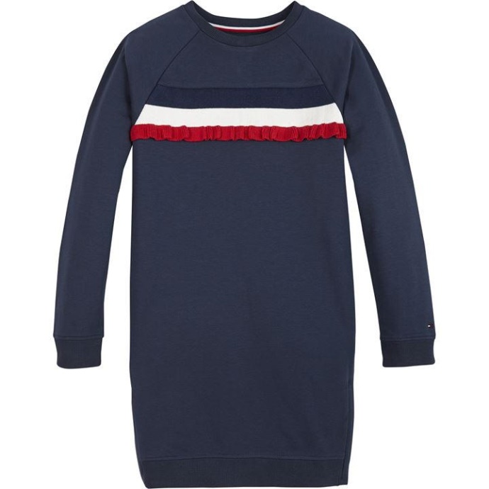 Junior Flæse Minikjole Tommy Hilfiger Danmark C87 Twinavy