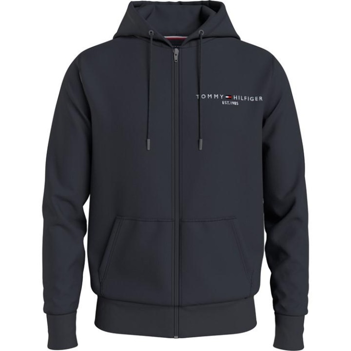 Logo Lynlås Hættetrøje Tommy Hilfiger Danmark Desert Sky Dw5