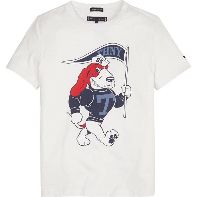 Maskot T-shirt Tommy Hilfiger Danmark Hvid