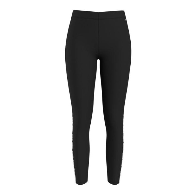 Skinny Tape Leggings Sorte Tommy Hilfiger Danmark