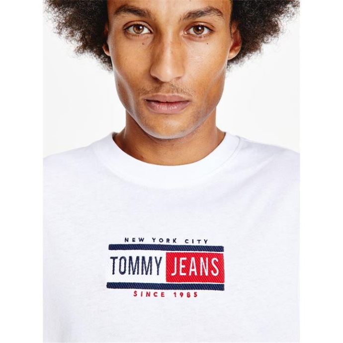 Tidløs Tom T Shirt Ybr Hvid Tommy Hilfiger Danmark