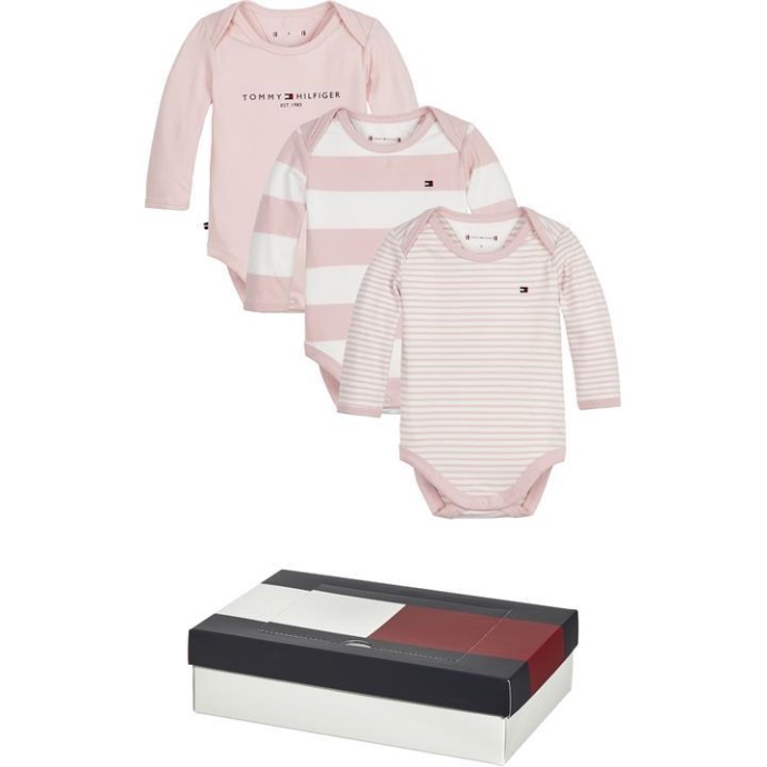 Tommy Bby Body 3pck Bb99 Tommy Hilfiger Danmark Tio Delipink