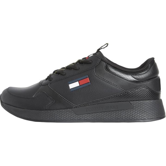 Tommy Hilfiger Danmark Sorte Flex Runner Trainers