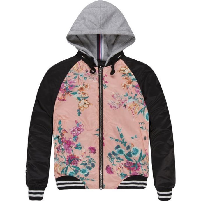 Tommy Hilfiger Danmark Sort Tommy Jeans Vendbar Bomberjakke