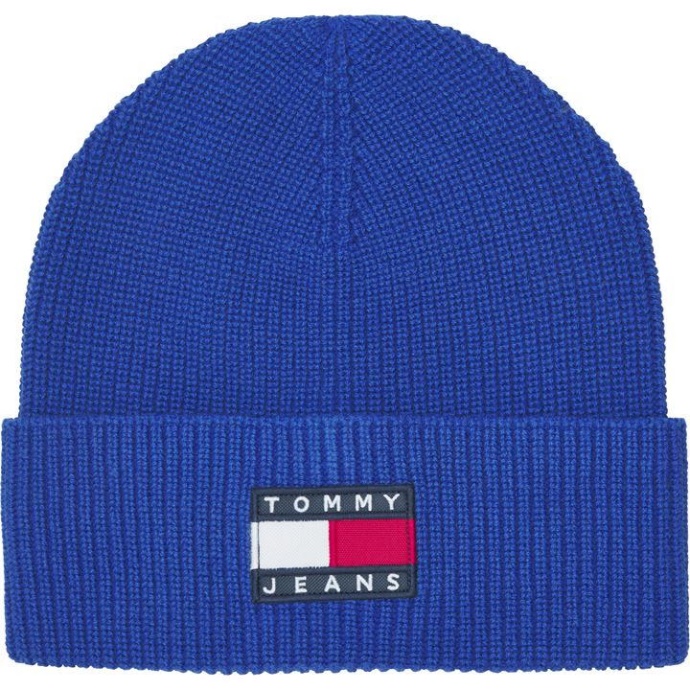 Tommy Hilfiger Danmark Heritage Beanie Herre Tommy Hilfiger Danmark Forsyn Blå