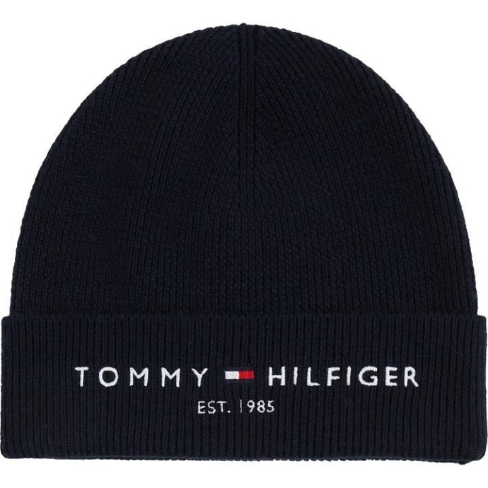 Tommy Hilfiger Danmark Navy Dw4 Tommy Hilfiger Danmark Est Beanie Herre