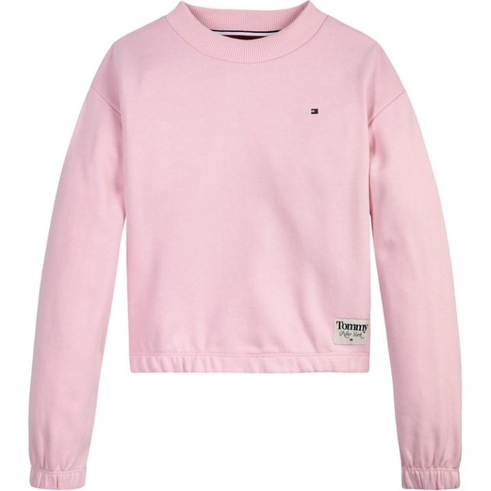 Tommy Hilfiger Danmark Pink Nuance Th4 Natural Dye Sweatshirt
