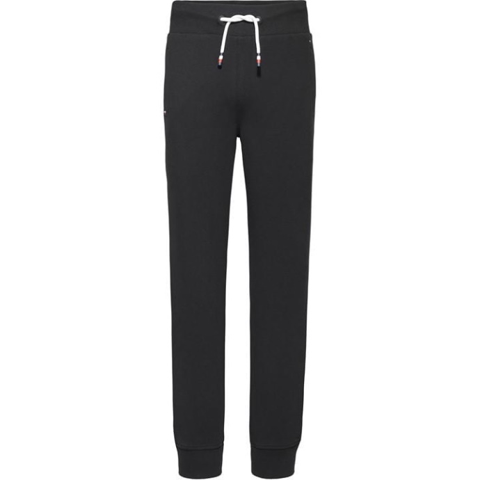 Tommy Hilfiger Danmark Ribbet Indsats Joggers Junior Drenge Sort Tommy Hilfiger Danmark