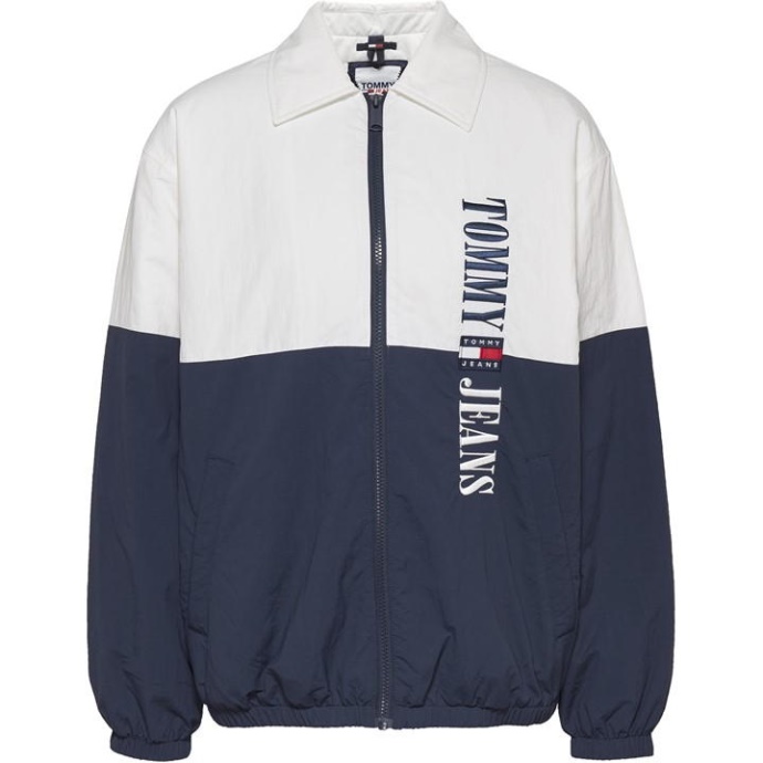 Tommy Hilfiger Danmark Hvid/multi Vatteret Arkivjakke