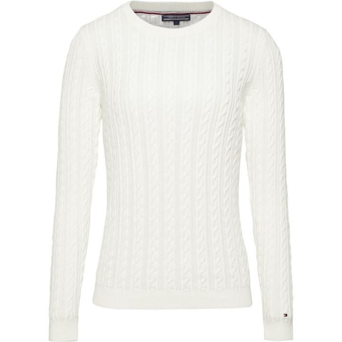 Tommy Hilfiger Danmark Hvid Pascalino Kabeltrøje