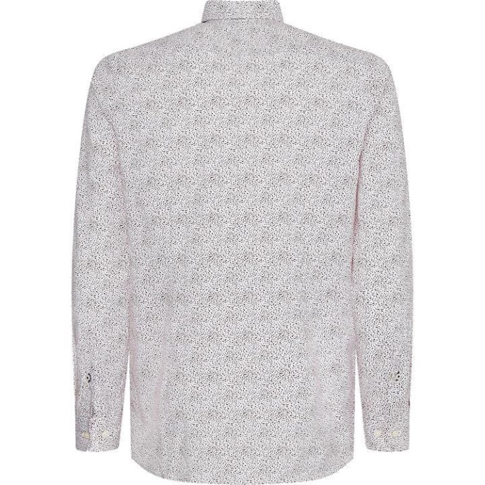 Tommy Hilfiger Danmark Hvid/rød/marineblå 0k5 Tommy Hilfiger Danmark Slim Micro Floral Skjorte