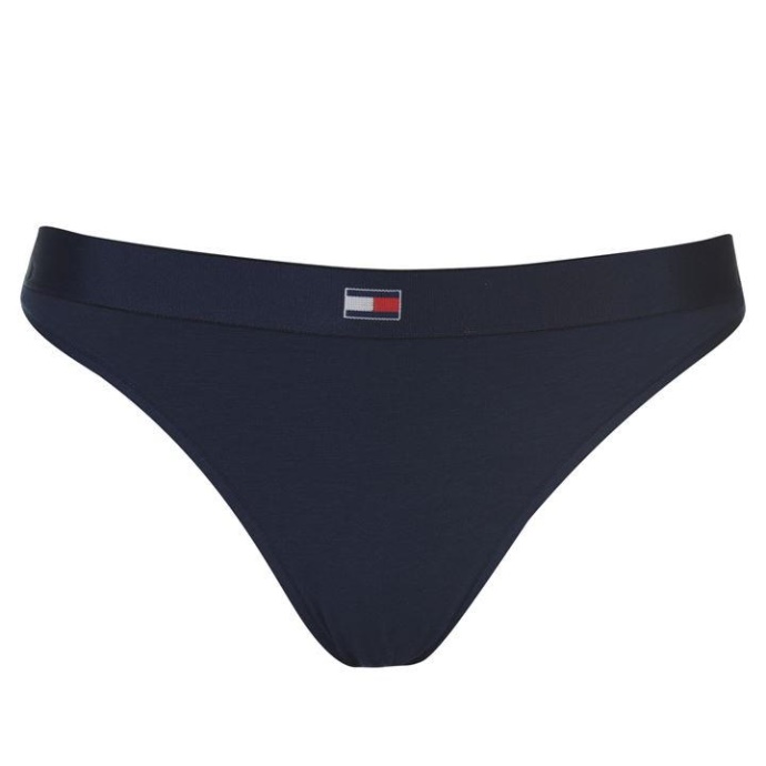 Tommy Large Flag Brasilianske Trusser Navy Blazer 416 Tommy Hilfiger Danmark